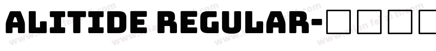 ALITIDE Regular字体转换